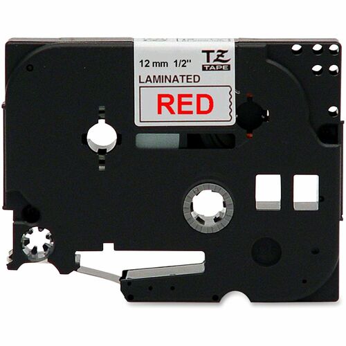 Brother P-touch TZE232 Label Tape - 12.70 mm Width - Rectangle - White - Laminated - 1 Each