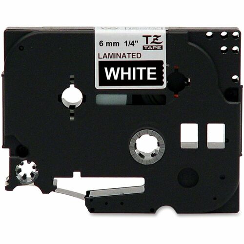 P-touch TZE315 Label Tape - 6.35 mm Width - White - Laminated - Grease Resistant, Grime Resistant, Adhesive - 1 Each