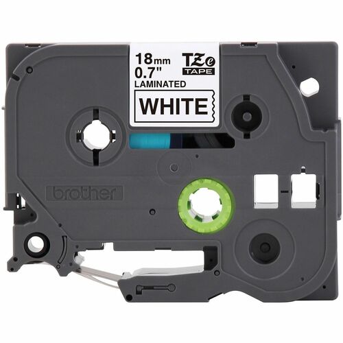 Brother P-touch Cinta para etiquetas - 18mm Ancho - Blanco - Laminada - 1 Solamente