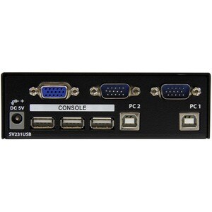 StarTech.com 2 Port Professional USB KVM Switch Kit with Cables - Control 2 USB VGA based computers with this complete KVM