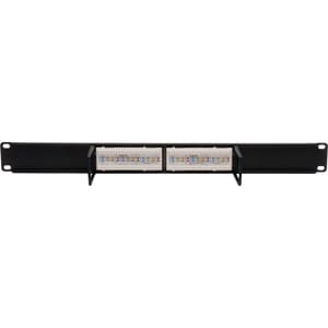 Tripp Lite by Eaton 12-Port 1U Rack-Mount Cat5e 110 Patch Panel, 568B, RJ45 Ethernet, TAA - 568B, RJ45 Ethernet"