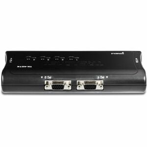 TRENDnet 4-Port USB KVM Switch Kit, VGA And USB Connections, 2048 x 1536 Resolution, Cabling Included, Control Up To 4 Com