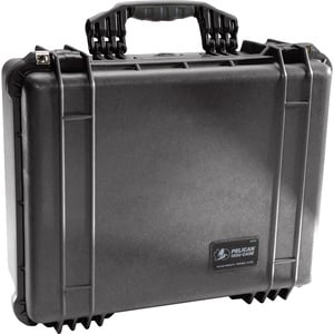 Pelican PELICAN 1550 CASE W/ FOAM BLACK - Double Throw Latch, Padlock Closure - Polycarbonate, Stainless Steel - Black