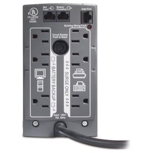APC Back-UPS, 500VA, Tower, 120V, 6 NEMA 5-15R Outlets , User Replaceable Battery - Tower - 8 Hour Recharge - 3 Minute Sta