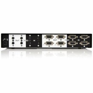 StarTech.com 4x4 VGA Video Matrix Switch Splitter with Audio - 4 x HD-15 Video In