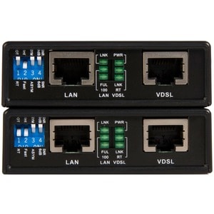 StarTech.com 10/100 VDSL2 Ethernet Extender Kit over Single Pair Wire � 1km - Extend your 10/100Mbps network by up to 1km 