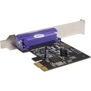 StarTech.com 1 Port PCI Express Dual Profile Parallel Adapter Card - SPP/EPP/ECP - 2x DB25 IEEE 1284 PCIe Parallel Card - 