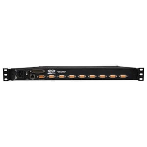 Tripp Lite by Eaton NetDirector 8-Port 1U Rack-Mount Console KVM Switch with 19-in. LCD and IP Remote Access, TAA - 8 Comp