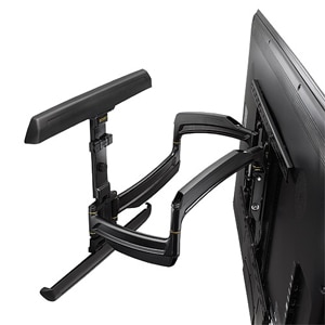 Chief Thinstall Medium 25 Inch Extension Display Wall Mount - For 42-75 Inch Displays - Dual Monitor Arm - Black - Height 