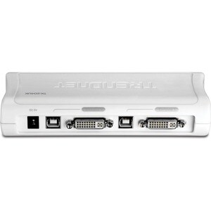 TRENDnet KVM-Switchbox - 2 Computer - WUXGA - 1920 x 1200 - 4 x USB - 3 x DVI