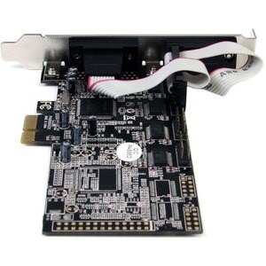 StarTech.com 4 Port Native PCI Express RS232 Serial Adapter Card with 16550 UART. Host interface: PCIe, Output interface: 