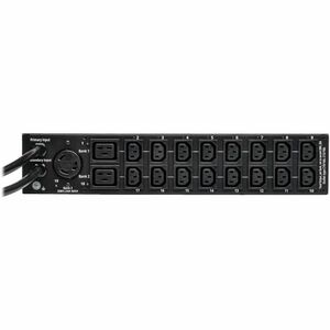 Tripp Lite by Eaton 5.8kW Single-Phase Switched Automatic Transfer Switch PDU, Two 200-240V L6-30P Inputs, 16-C13 2-C19 & 