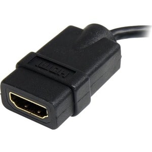 StarTech.com Micro HDMI to HDMI Adapter Dongle, 4K High Speed Micro HDMI to HDMI Converter, Micro HDMI Type-D Device to HD