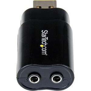 StarTech.com Scheda Audio Esterna Stereo USB 2.0 - Adattatore esterno scheda audio Stereo USB 2.0 a 3,5 mm Jack audio - Nero