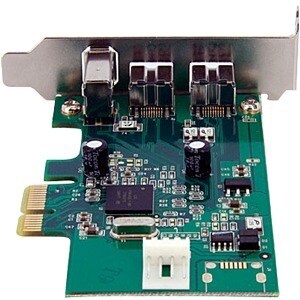 StarTech.com Scheda adattatore PCI Express FireWire 2b 1a 1394 a basso profilo - 3 porte - 3 Porte Firewire totali - 1 Por