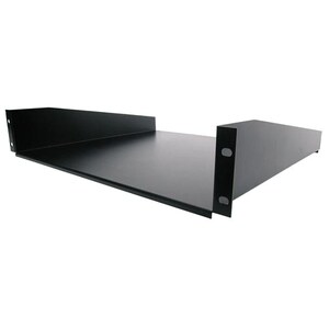StarTech.com Black Standard Universal Server Rack Cabinet Shelf - 20 kg Static/Stationary Weight Capacity