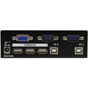 StarTech.com Kit switch KVM USB professionale a 2 porte con cavi - 2 Computer - VGA, SVGA - 1920 x 1440 - 1U