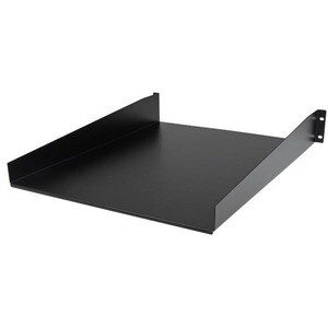 StarTech 2U Server Rack Cabinet Shelf, Fixed 22" Deep Cantilever Rackmount Tray for 19" AV/Network Enclosure w/Cage Nuts/S