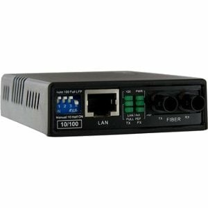 StarTech.com 10/100 Multi Mode Fiber Copper Fast Ethernet Media Converter ST 2 km - UTP to 100Base-Fx - Fiber Optic Media 