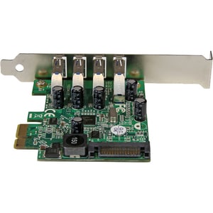 StarTech.com 4 Port PCI Express USB 3.0 SuperSpeed Schnittstellenkarte mit UASP - SATA intern - UASP-Support - 4 Total USB