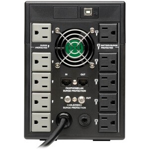 Eaton Tripp Lite Series SmartPro 1500VA 900W 120V Line-Interactive Sine Wave UPS - 10 Outlets, LCD, USB, Tower - 2.3 Minut