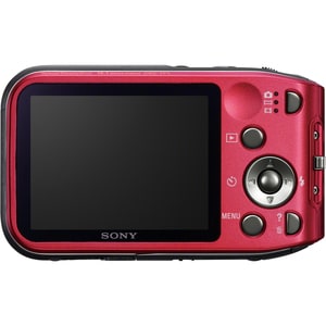 Sony Cyber-shot DSC-TF1 16.1 Megapixel Compact Camera - Red - 1/2.3" Super HAD CCD Sensor - Autofocus - 2.7"LCD - 4x Optic