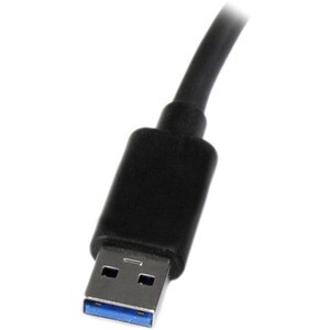StarTech.com USB 3.0 auf Dual Port Gigabit Ethernet LAN Adapter mit USB-Port - Schwarz - USB - 2 Anschluss(e) - 2 - Twiste