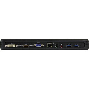 StarTech.com Universal USB 3.0 Laptop Docking Station - Dual-Monitor HDMI DVI VGA with Audio and Ethernet - TAA compliant 