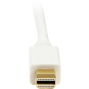 StarTech.com 6 ft Mini DisplayPort to DVI Adapter Converter Cable - Mini DP to DVI 1920x1200 - White - Connect a DVI displ