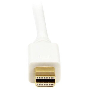 StarTech.com 10 ft Mini DisplayPort to DVI Adapter Converter Cable - Mini DP to DVI 1920x1200 - White - Cable for Video De
