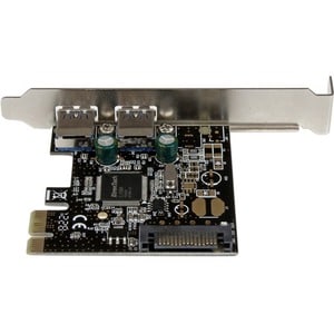 StarTech.com 2 Port PCI Express PCIe SuperSpeed USB 3.0 Controller Card w/ SATA Power - Dual Port PCI Express USB 3 Adapte