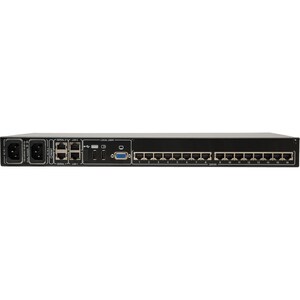 Tripp Lite by Eaton NetCommander 16-Port Cat5 KVM over IP Switch - 2 Remote + 1 Local User, 1U Rack-Mount, TAA - 16 Comput