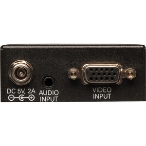 Tripp Lite by Eaton 2-Port VGA over Cat5/6 Splitter/Extender, Box-Style Transmitter for Video/Audio, Up to 1000 ft. (305 m