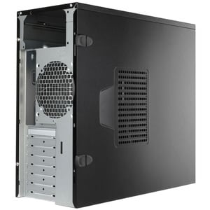 In Win EA035 Computer Case - ATX Motherboard Supported - Mid-tower - Black - 7 x Bay(s) - 1 x 400 W - Power Supply Install