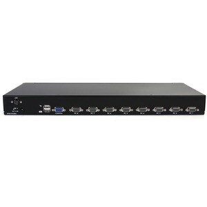 StarTech.com KVM Switchbox - TAA Compliant - 8 Computer(s) - 1920 x 1440 - 2 x USB - 1U - Rack-mountable
