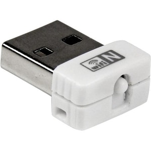 StarTech.com USB 150Mbps Mini Wireless N Network Adapter - 802.11n/g 1T1R USB WiFi Adapter - White - Add high-speed Wirele