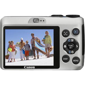 Canon PowerShot A1200 12.1 Megapixel Compact Camera - Silver - 1/2.3" CCD Sensor - 6.9 cm (2.7")LCD - 4x Optical Zoom - 4x