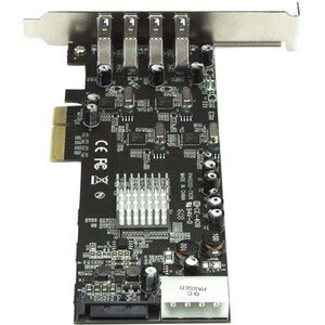 StarTech.com 4 Port PCI Express (PCIe) SuperSpeed USB 3.0 Card Adapter w/ 4 Dedicated 5Gbps Channels - UASP - SATA/LP4 Pow