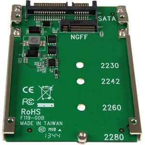 StarTech.com M.2 SSD to 2.5in SATA Adapter Converter - NGFF SSD to 2.5in SATA Converter Adapter with Open Frame Housing an
