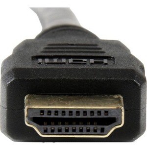 StarTech.com Câble HDMI vers DVI-D de 50cm - Mâle / Mâle - Noir - Cable for Projecteur, Appareil vidéo - Blindé - Doré Con