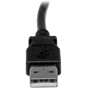 StarTech.com Cable Adaptador USB 2m para Impresora Acodado - 1x USB A Macho - 1x USB B Macho en Ángulo Derecho - Cable for