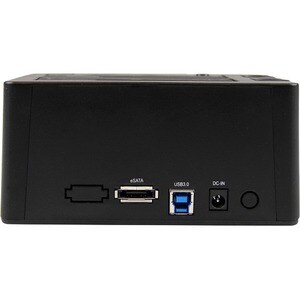 StarTech.com Dual-Bay USB 3.0 / eSATA to SATA Hard Drive Docking Station, 2.5/3.5" SATA III, SSD/HDD Dock, Top-Loading - D