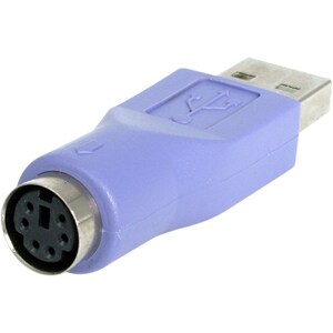 StarTech.com - Keyboard adapter - 6 pin PS/2 (F) - 4 pin USB Type A (M) - 1 x 4-pin Type A USB Male - 1 x 6-pin Mini-DIN (
