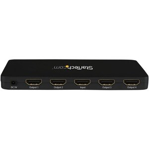 StarTech.com 4 Port HDMI 4k Video Splitter - 1x4 HDMI Verteiler mit Aluminiumgehäuse - 4k @ 30 Hz - bis 30 Hz - 1 x HDMI E