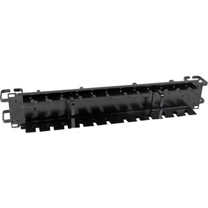 StarTech.com 2U Double-Sided Horizontal / Vertical Cable Management Panel with Finger Duct & D-Ring Hooks - Rack Cable Org
