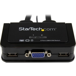 StarTech.com 2 Port USB VGA Cable KVM Switch - USB Powered with Remote Switch - 2 Computer(s) - 1 Local User(s) - 2048 x 1