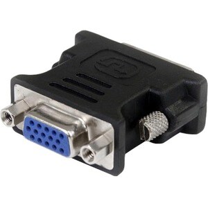 StarTech.com DVI to VGA Cable Adapter M/F - Black - 10 Pack - 1 x 29-pin DVI-I Video Male - 1 x 15-pin HD-15 VGA Female - 