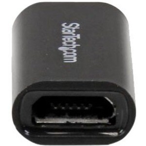 StarTech.com Black Apple 8-pin Lightning Connector to Micro USB Adapter for iPhone / iPod / iPad - 1 x 8-pin Lightning Pro
