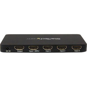 StarTech.com 4-Port HDMI Automatic Video Switch w/ Aluminum Housing and MHL Support - 4K 30Hz - Switch between four HDMI s