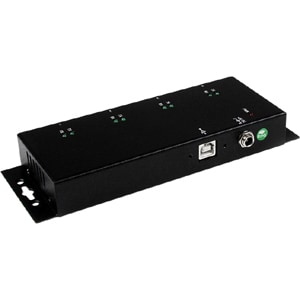 StarTech.com Serial Hub - Wall Mountable - 1 - TAA Compliant - USB - PC, Mac, Linux - 4 x Number of Serial Ports External 